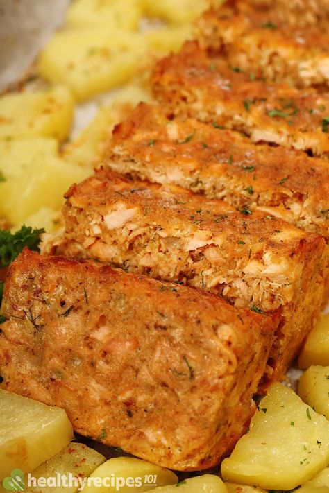 Salmon Loaf Recipes Baked, Fish Loaf Recipe, Salmon Loaf Recipes, Baked Salmon Patties, Salmon Dinner Recipes, Salmon Burger Recipe, Canned Salmon Recipes, Salmon Burger, Canned Meats