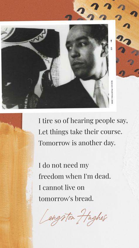 Black excellence | Langston Hughes was an American poet, social activist, and playwrite. African American Poetry, Langston Hughes Quotes, Langston Hughes Poems, Black Poets, 2023 Mood, Digital Vision Board, American Poetry, Langston Hughes, Social Activist