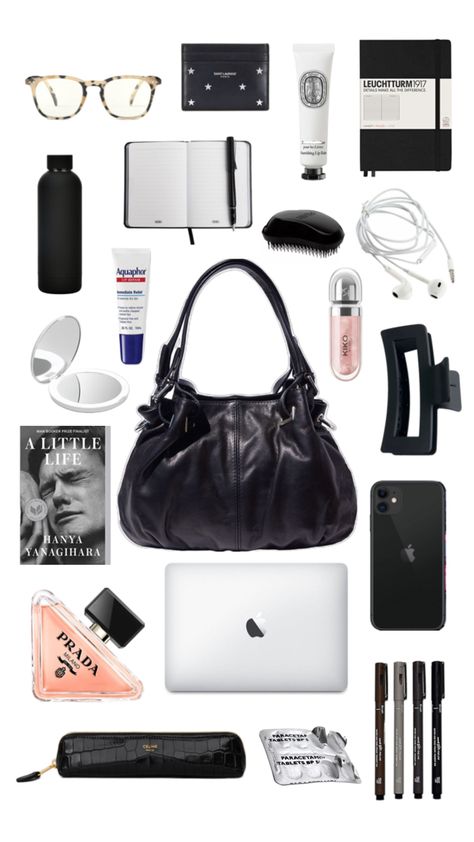 University Bag, Everyday Bag Essentials, Uni Bag, Work Purse, School Bag Essentials, My Style Bags, Inside My Bag, Girls Diary, Handbag Essentials