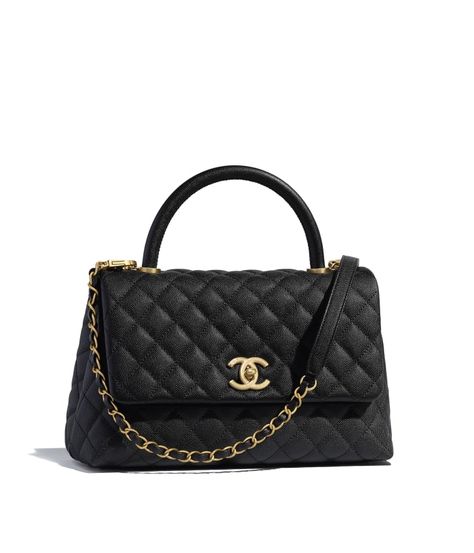 CHANEL Fashion - Reorders - Flap Bag with Top Handle - Reference: A92991 Y61556 94305 - $4,000* *Recommended retail price. Actual price may vary. For legal information please http://services.chanel.com/en_US/policies/legal  http://www.chanel.com/-1pNb Moda Chanel, Cheap Purses, Mode Chanel, Sac Lunch, Chanel Shoulder Bag, Handbags Affordable, Luxury Purses, Cheap Handbags, Cheap Bags