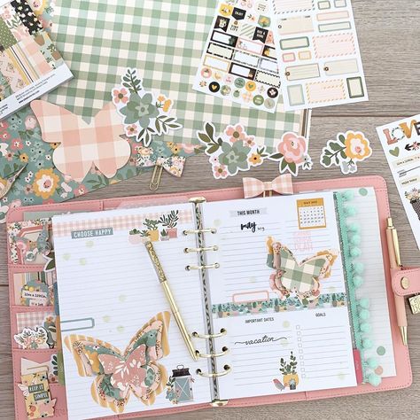 Carpe Diem Planner, Kikki K Planner, Happy May, Planner Spread, Planner Binder, Simple Stories, Choose Happy, Important Dates, Bow Clips