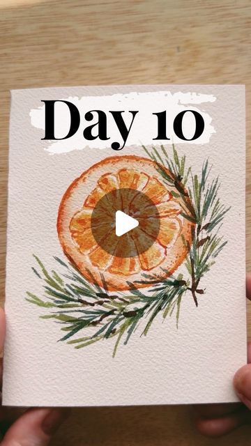 Watercolour Christmas Scene, Thanksgiving Card Watercolor, Christmas Card Watercolour Ideas, Easy Christmas Watercolor Paintings, January Watercolor Ideas, Christmas Watercolour Cards, Diy Watercolor Christmas Cards, Easy Christmas Watercolor, Christmas Watercolor Ideas