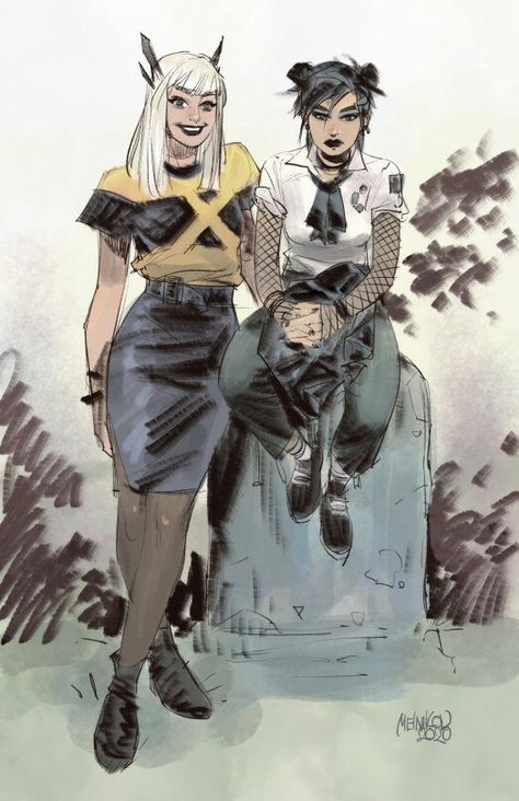 New Mutants Fanart, Magik Marvel Fanart, New Mutants Magik, Gleb Melnikov, Magic Marvel, Kate Pryde, Supreme Family, Magik Marvel, Nico Minoru