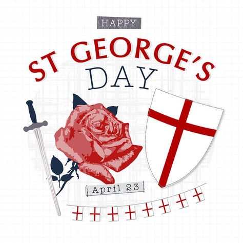 St George’s Day Remembrance Day Pictures, Happy St George's Day, Raven Pictures, St George Flag, April Activities, Gold Sovereign, St Georges Day, Beard Care Products, Beard Shampoo