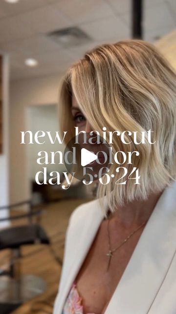 Jocelyn McClellan on Instagram: "BLONDE BOB - LOW MAINTENANCE Bob! Why? Watch to the end to see the before and after… why? Because the before will show you that the bob I had before (more edgy) as it grew out the ends were more piecey. This one will grow out more blunt because of how it was cut.   As far as the color is concerned @emilycooper_hair matched the color to my roots for the darker blonde and it will grow out beautifully and it shows so much dimension- that’s awesome for a cut that doesn’t have a ton of texture because the more dimension can help the cut look like it has more going on even though it’s so simple.  Blunt bob- minimal texture (focus only to help remove bell shape within a bob) and keep it simple - and since we chose a bob with less texture, once it grows it won’t ch Bob Growing Out Stages, Growing Out Bob, Blonde Bob Brown Roots, Low Maintenance Bob, Undone Textured Bob, Blonde Jaw Length Bob, Julianne Hough Bob, Lived In Blonde Bob, Blonde Root Stretch Bob