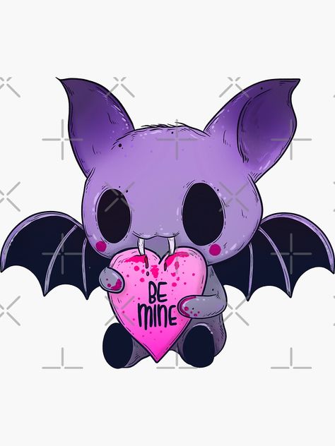 Bat Sticker, Vampire Drawings, Wrist Tattoo Designs, Unique Wrist Tattoos, Pastel Goth Art, Goth Wallpaper, Kawaii Goth, Cute Bat, Vampire Bat