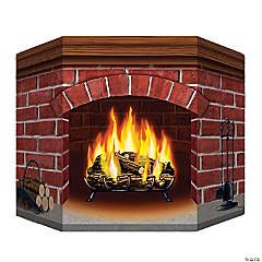 Save on Winter, Cardboard Cutouts | Oriental Trading Christmas Brick Fireplace, Classic Fireplace, The Whoot, Christmas Fireplace Decor, Cardboard Cutouts, Christmas Fireplace, Christmas Party Supplies, Brick Fireplace, Fireplace Decor