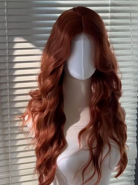 Red Mermaid Hair, Ginger Lace Wig, Wavy Ginger Hair, Hair Claim, Pretty Hair Cuts, Hair Inspiration Long, Ginger Hair Color, Hairstyles For Layered Hair, Cosplay Hair