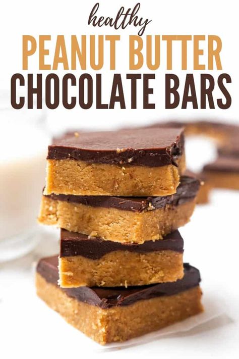 Peanut Butter Bars Healthy, Chocolate Peanut Butter Bars, Peanut Butter Bars Recipe, Chocolate Peanut Butter Desserts, Healthy Bars, Peanut Butter Chocolate Bars, Butter Bars, Peanut Butter Desserts, Healthy Peanut Butter