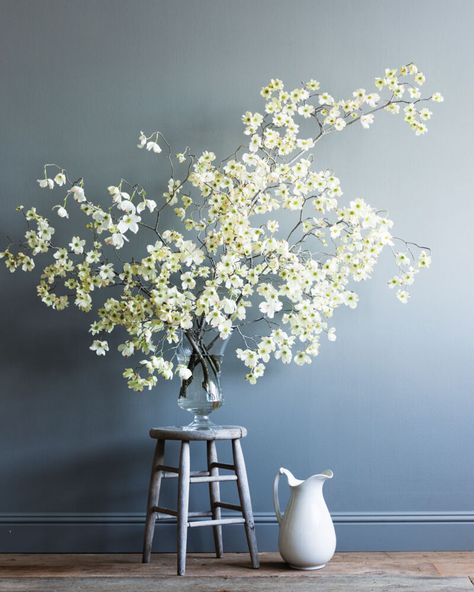 Flower Magazine, Dogwood Branches, Dogwood Blossoms, Flower Branch, Wedding Arrangements, Wedding Flower Arrangements, Floral Display, Colorful Leaves, Flowering Trees