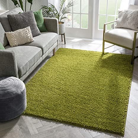 Well Woven Solid Color Shag Plain Light Green Cozy 1" Thick Area Rug (7'10" x 9'10") Green Rugs, Solid Area Rugs, Plain Rugs, Well Woven, Artisan Rugs, Solid Rugs, Shag Area Rug, Green Area Rugs, Hand Tufted Rugs