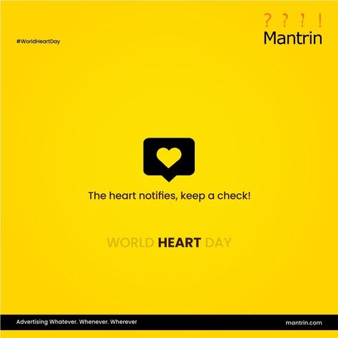 World Heart Day Creatives, Heart Creative Ads, Heart Day Creative Ads, World Heart Day Creative Ads, Heart Day Creative, Cosmetics Advertising, World Heart Day, Graphics Design Ideas, Heart Day