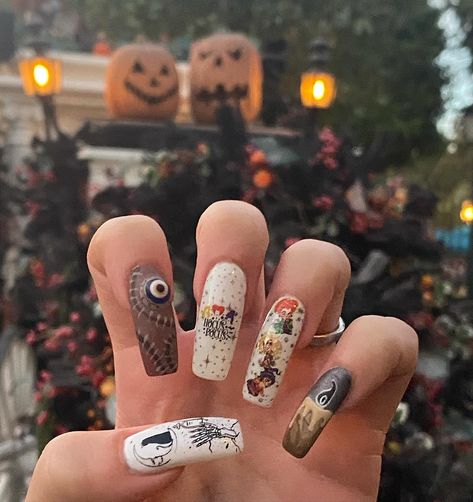 Hocus Pocus Nails, Dnd Gel Polish, Nails Inspo, Hocus Pocus, Nail Ideas, Nail Inspo, Disneyland, You Nailed It, Nail Designs