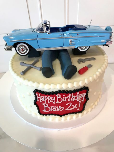 Mechanics Birthday Cake, Mechanic Birthday, Mechanic Cake, Easy Birthday Cake Recipes, Birthday Cake For Boyfriend, Cars Birthday Cake, Birthday Cake For Husband, 80 Birthday Cake, Dad Birthday Cakes