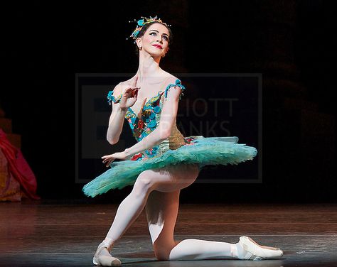 Olivia Cowley as the Fairy of the Crystal Fountain in the Royal Ballet's Sleeping Beauty. Photo by Elliott Franks Ballet Sleeping Beauty, Crystal Fountain, Sleeping Beauty Ballet, Ballet Stuff, Ballet Images, Olivia Grace, Ballet Performances, Bird Costume, Ballet Poses