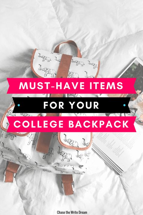 College Student Essentials, College Backpack Essentials, College Must Haves, Back To University, Backpacking Essentials, Student Supplies, College Preparation, Backpack Design, Backpack Essentials