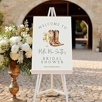 Boots And Bubbly Bridal Shower, Boots And Bubbly, Cowgirl Bridal Shower, Western Bridal Showers, Country Bridal Shower, Bridal Shower Sign, Bridal Shower Welcome Sign, Shower Welcome Sign, Rustic Bridal