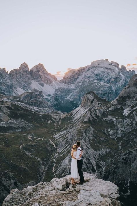 Mountain Top Wedding, Beach Wedding Decorations, Adventure Wedding, Italian Wedding, Destination Elopement, Elopement Inspiration, Wedding Shots, Adventure Elopement, Italy Wedding