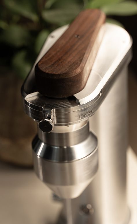 The Kopi Deva Coffee Grinder - Gessato Coffee Machine Design, Form Study, Coffee Grinder Electric, Barista Fashion, Pavilion Design, Different Design Styles, Recycling Machines, Coffee Grinders, Tree House Designs