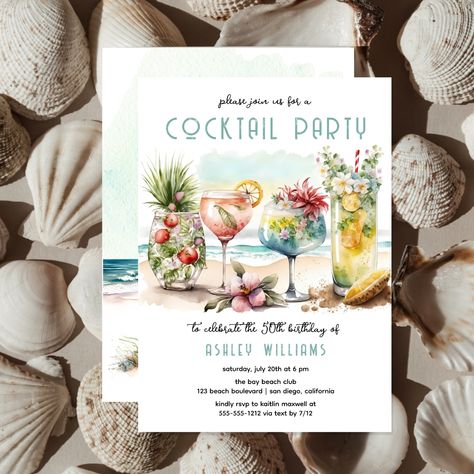 Beach Tropical Cocktails 50th Birthday Party Invitation

Shop Here:
https://www.zazzle.com/beach_tropical_cocktails_50th_birthday_party_invitation-256545519031207674


#50thbirthdayparty #50yearsold #cocktailparty #beachparty #girlsnightout #celebration #summerbirthday #tropicaldrinks #beach #ocean #hibiscus #zazzlemade #holidayheartsdesigns #holidayhearts Tropical Cocktails, 50th Birthday Party Invitations, Beach Tropical, Summer Birthday, 50th Birthday Party, Birthday Party Invitation, Girls Night Out, 50th Birthday, Beach Party