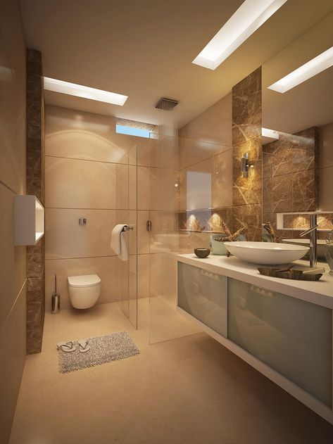 Son's bathroom modern bathroom by fusson studio modern | homify Contemporary Washroom, Washroom Tiles Design, Latest Bathroom Designs, Washroom Decor, Washbasin Design, Latest Bathroom, Luxury Bathrooms, Washroom Design, Ceiling Design Modern