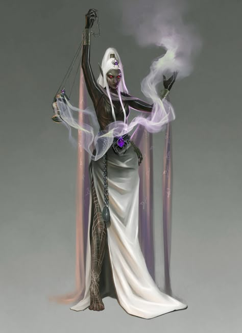 Priestess Character Design, Drow Priestess, Drow Names, Dark Template, Drow Character Art, Dnd Druid, Half Drow, Elf Characters, Dnd Races