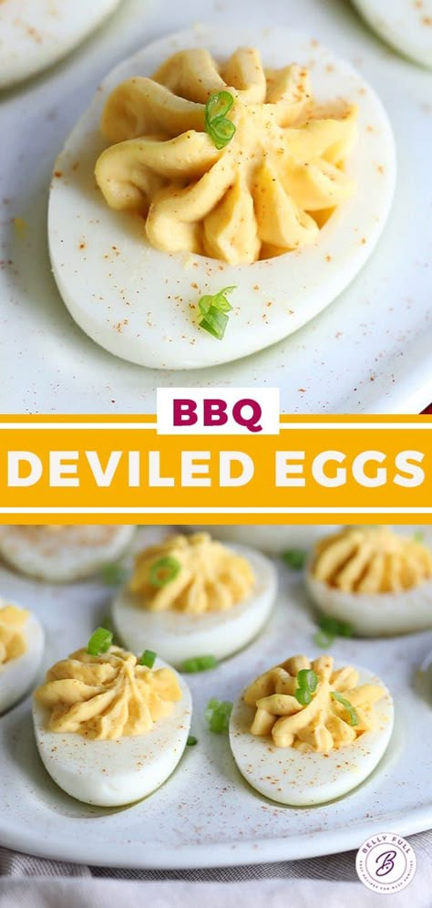 These BBQ Deviled Eggs are everyone’s favorite party appetizer with a tender and creamy middle and fantastic sweet-smokey flavor. Better make a double batch because they’ll go fast at your next get together! Deviled Eggs Unique, Bbq Deviled Eggs, Different Deviled Eggs, Deviled Eggs Recipe Best, Favorite Party Appetizers, Devil Eggs, Deviled Eggs Recipe Easy, Devilled Eggs Recipe Best, Making Hard Boiled Eggs