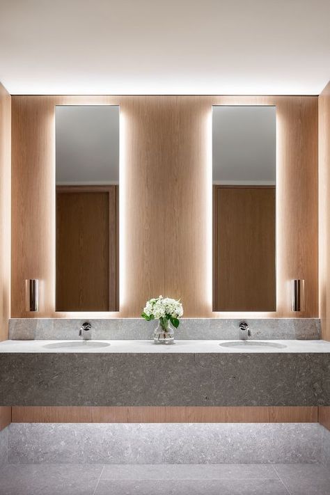 Office Bathroom Design, Public Restroom Design, Commercial Bathroom Designs, Restaurant Bathroom, Australian Interior, Public Hotel, Restroom Design, Australian Interior Design, Public Bathrooms