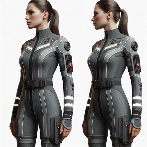 Villian Outfit Women, Scifi Suit Female, Sci Fi Outfits Female, Sci Fi Suit Female, Futuristic Armour Female, Sci-fi Black Cosplay Costume For Halloween, Body Suit Armor Sci Fi Female, Futuristic Fashion Women, The Last Man On Earth