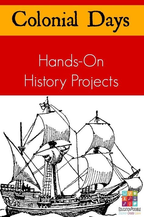 Tweens/teen can get a better understanding of what daily life was like for the American colonists with these creative colonial hands-on history projects. Great for middle school history. American History Projects, Early American History, American History Homeschool, Colonial Life, Social Studies Education, Contemporary Issues, Middle School History, American History Lessons, 13 Colonies