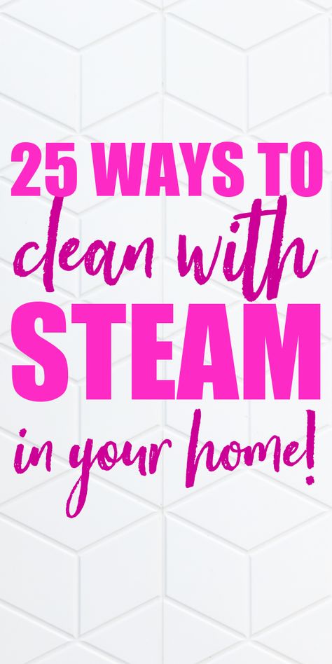 Get our 25 ways to clean with steam around your home! These tips and tricks will have you using fewer chemicals in your home! #cleaner #cleaner #steamcleaning #natural #allnatural Cleaning Room Aesthetic, Steam Cleaner Solution, Homemade House Cleaners, Clean Beauty Aesthetic, Cleaning With Hydrogen Peroxide, Home Cleaning Tips, Life Hacks Cleaning, Deep Cleaning House, Easy Cleaning Hacks