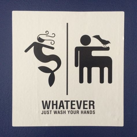 Wc Sign, Neutral Bathroom, Creative Bathroom, Toilet Sign, Funny Bathroom Signs, Vintage Mermaid, Bathroom Doors, Bathroom Humor, Bathroom Signs