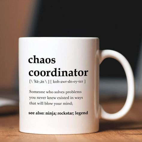 Chaos Coordinator Mug Gift, Boss Day Gifts for Women Men, Leader Gift, Birthday Gifts for Boss Lady, Mom, Coworker, Manager, Teacher Appreciation, Christmas Coffee Mug Boss Day Gifts, Boss Birthday Gift, Coworkers Birthday, Boss Day, Bosses Day Gifts, Coffee Mug Quotes, Boss' Day, Chaos Coordinator, Urban Loft