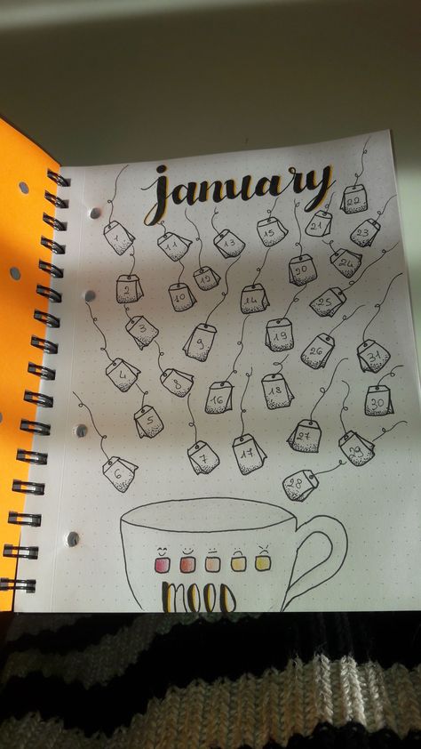 Track your mood everyday on January with a warm cup of tea☕ #moodtracker #januarymood #mood #tea Journal Mood Tracker Ideas January, Mood Tracker Gennaio, January Bullet Journal Mood Tracker, Mood Tracker For January, Cute Diary Ideas Writing, January Mood Tracker, February Mood Tracker, Mood Tracker Ideas, January Bullet Journal