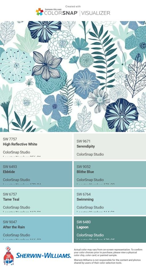 Color Snap Visualizer, Coastal Palette Sherwin Williams, Sherwin Williams Still Water Coordinating Colors, Sherwin Williams Waterscape Exterior, Sherwin Williams Waterscape, Sherwin Williams Watery Color Palette, Country Paint Colors, Painting Laminate Cabinets, Flat House