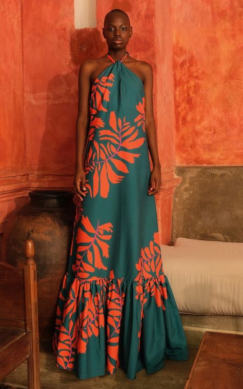 Resort Fashion, Resort Dresses, Halter Maxi, Halter Maxi Dresses, Styling Tips, Mode Inspiration, African Dress, Moda Operandi, African Fashion