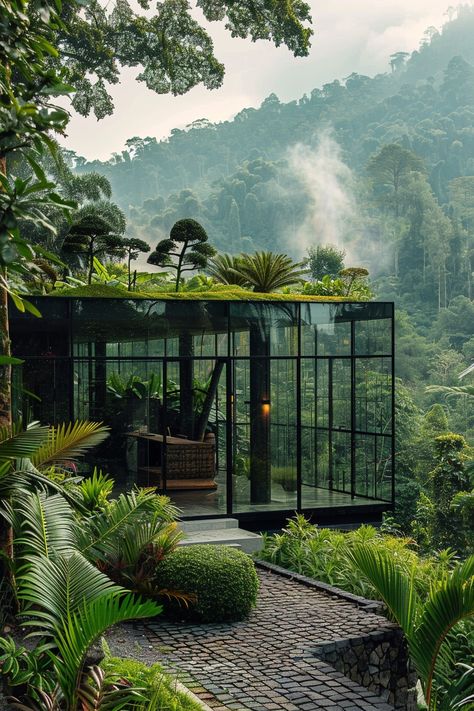 75 Jaw-dropping Modern Glass Cabins in the Mountains Glass House Studio, Glass Cabins, Thailand House, Alpine Home, Jungalow Decor, Nature Hotel, Modern Glass House, Glass Cabin, Treehouse Cabins