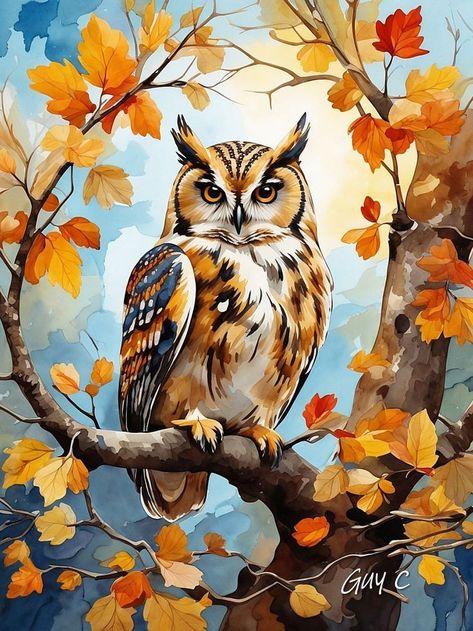 Owl Painting Acrylic, Diamond Art Painting Kits, Bird Painting Acrylic, Spirit Animal Art, Gem Art, Diamond Art Painting, Diamond Painting Kits, Owl Painting, Owl Art