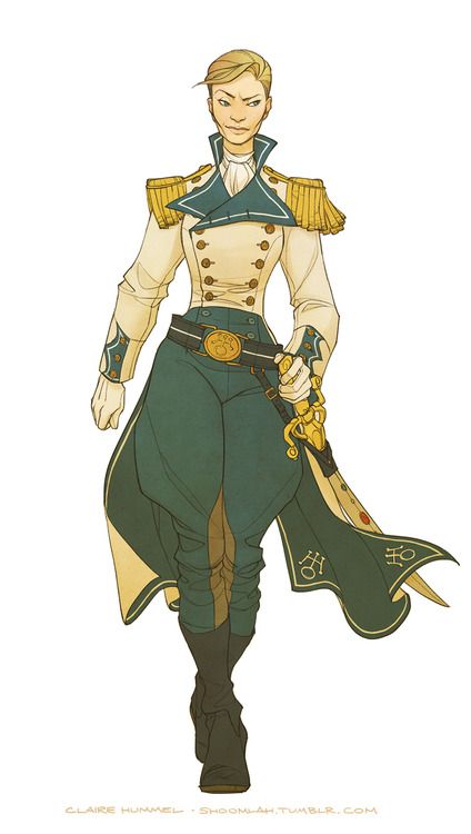 My steampunk Sailor Uranus (that’s Admiral... Claire Hummel, Steampunk Tendencies, Megan Hess, Heroic Fantasy, Sailor Uranus, Character Development, Dnd Characters, Character Portraits, Costume Design