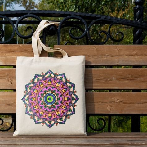 Mystic Forest: Unique Handcrafted Mandala Print Explore the enchanting beauty of Mystic Forest, a unique handcrafted mandala created with felt-tip pens. Each design is one-of-a-kind, featuring our exclusive color choices. Ideal for t-shirts, tote bags, mugs, notebook covers, canvas prints, wallpapers, coasters, cushions, stickers. Available as a digital print on Etsy. Instantly download and print at home or through your preferred service. My Etsy store link is in bio. #DigitalMandala #Pr... Mandala Tote Bag, Mystic Forest, Mandala Print, Wedding Gift Baskets, Mandala Art, Color Choices, Etsy Wall Art, Etsy Store, Art Images