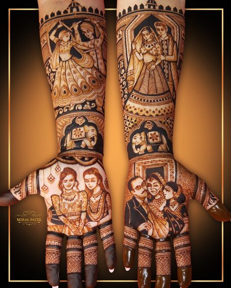 Brides Sister Mehendi Designs, Mehandi For Bride Sister, Bride Sister Mehendi Design, Bride Groom Mehendi Figures, Mehendi Design For Brides Sister, Bride Sister Mehendi, Mehndi For Groom Sister, Raja Rani Mehandi Design, Mehndi Designs For Sisters Wedding