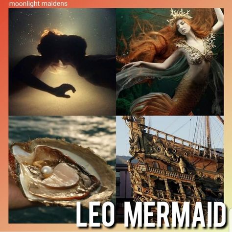 Leo Witch, Types Of Mermaids, Western Astrology, Leo Rising, W.i.t.c.h Aesthetic, Leo Lion, Beachy Hair, Mermaid Aesthetic, Zodiac Society