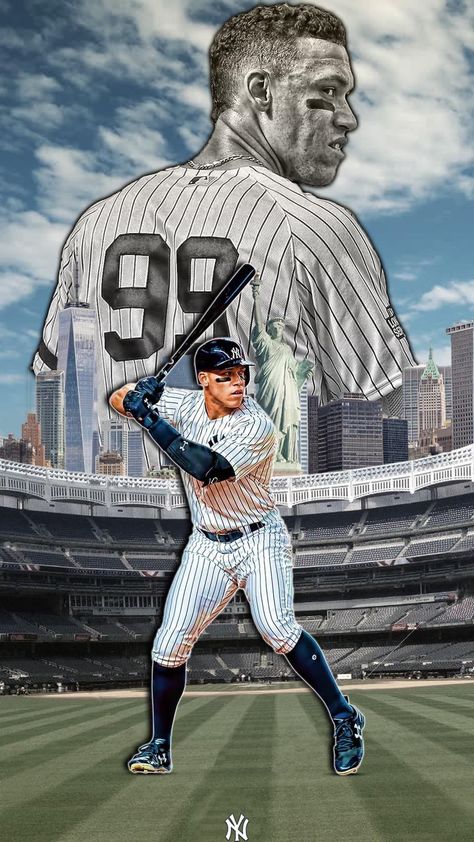 HD Aaron Judge Wallpaper Explore more Aaron James Judge, Aaron Judge, American, Baseball, Major League Baseball wallpaper. https://www.whatspaper.com/hd-aaron-judge-wallpaper-4/ Aaron Judge Wallpaper, Judge Wallpaper, New York Yankees Wallpaper, Baseball Wallpapers, Yankees Pictures, Yankees Wallpaper, Yankees Baseball Players, Yankees Poster, Here Comes The Judge