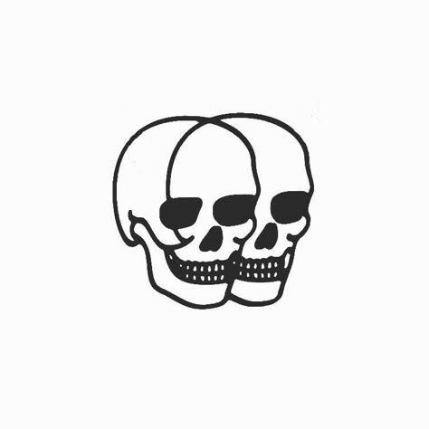 squlls Minimalist Skull Tattoo, Tattoo Artist Aesthetic, Simple Skull, Doodle Tattoo, Tatuaje A Color, Artist Aesthetic, Tattoo Flash Art, Night Night, Cover Up Tattoos