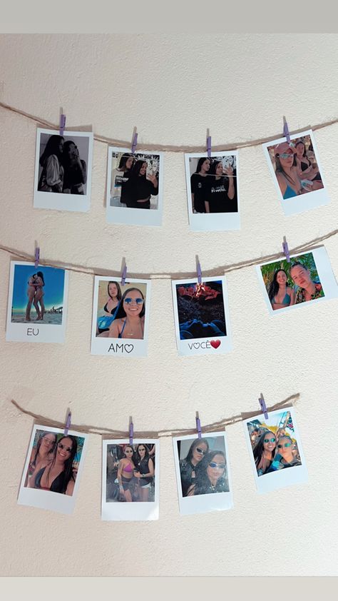 Poloroid Pictures Ideas, Photo String, Instax Photos, Japanese Street, Japanese Street Fashion, Judo, Bedroom Makeover, Apartment Decor, Photo Wall