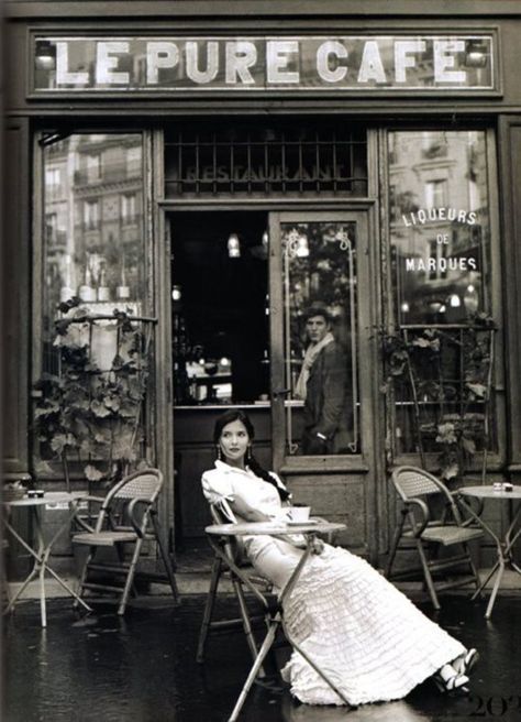 I have measured out my life with coffee spoons. – T.S. Eliot – IMAGE LINK: SUNDAY IN BED Rodney Smith, Cafe Society, Retro Photography, French Cafe, Paris Cafe, Paris Photo, Vintage Paris, Foto Art, Black White Photos