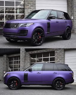 Purple Range Rover, Aesthetic Cars Wallpaper, Range Rover Interior, Aesthetic Sports, Paris Dakar Rally, Range Rover Car, Luxury Car Garage, Luxury Lifestyle Aesthetic, Black Cars