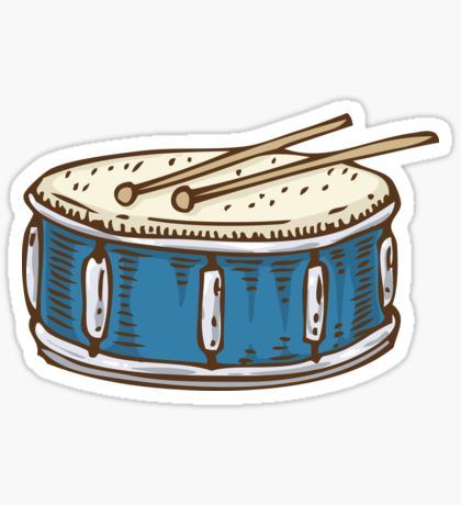 Drum Sticker Musical Instruments Drawing, Science Stickers, Drum Music, Drum Major, Music Stickers, Scrapbook Stickers Printable, Percussion Instruments, Music Themed, Music Wallpaper