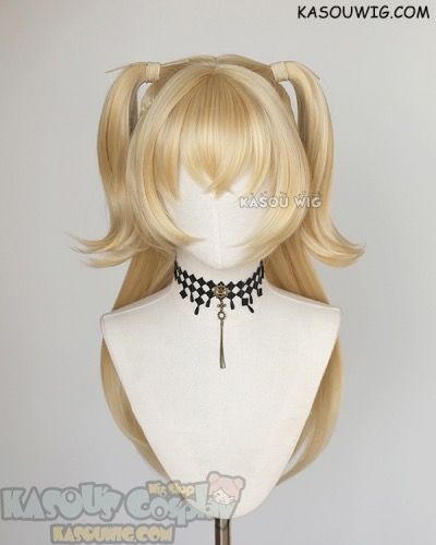 Genshin Impact Fischl, Anime Wigs, Blonde Hairstyles, Cosplay Hair, Kawaii Hairstyles, Long Blonde, Anime Hair, Hair Reference, Cosplay Wig