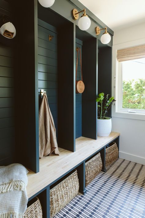 Laurel Project — Sunday House Modern Mudroom Design, Modern Mudroom, Mudroom Remodel, Pattern Concrete, Cle Tile, Mudroom Design, Tile Edge, Encaustic Cement Tile, Concrete Cement